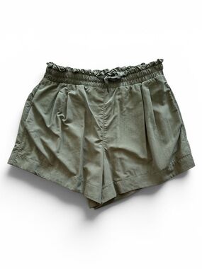 all in motion Olive Green Elastic Waist Pleated Athletic Shorts